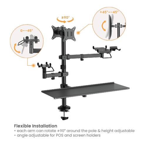 Brazo Articulado para Monitor punto de venta PMM-02LD KENSINGTON - Brazo Articulado para Monitor punto de venta PMM-02LD KENSINGTON -